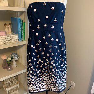 Vineyard Vines Strapless Cotton Dress